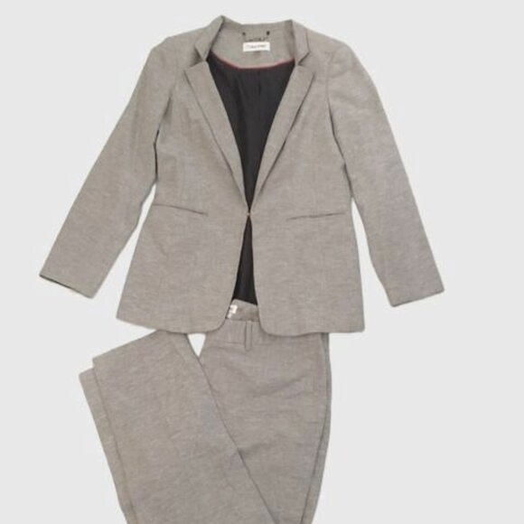 Calvin Klein  Linen Blazer Suit Set - size 4/12 - Picture 1 of 10